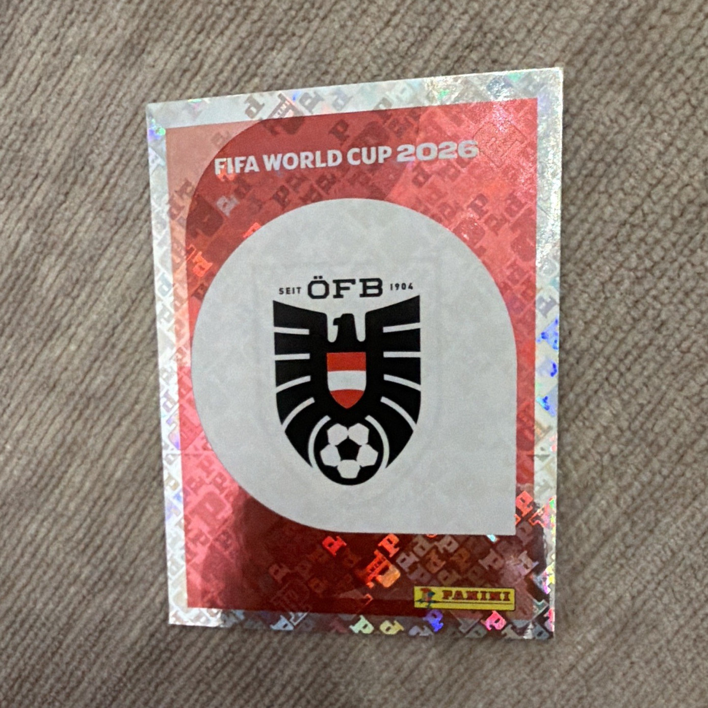 Panini FIFA World Cup 2026 ÖFB AUT 1 Austria Club Badge/Logo Sticker