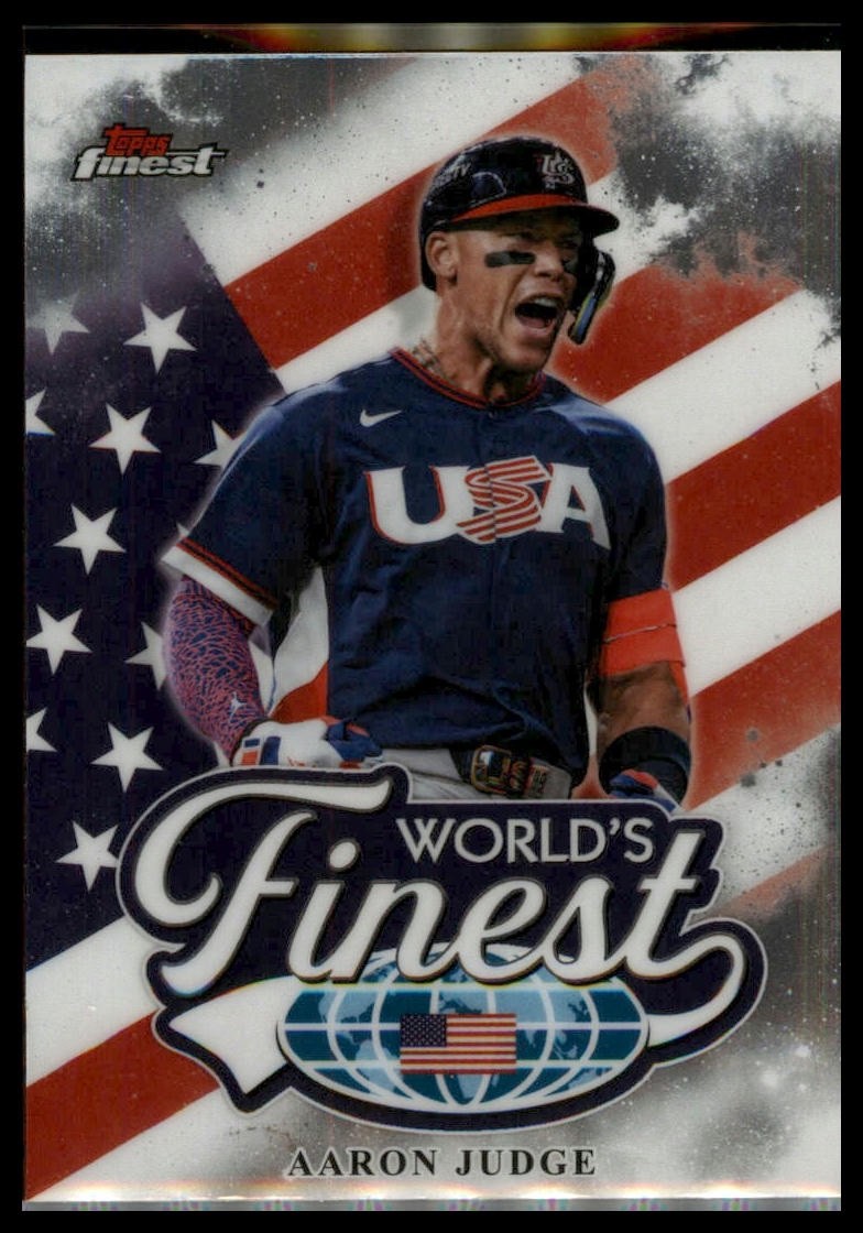 Aaron Judge 2026 Topps Finest #WF-1 Worlds Finest USA Yankees