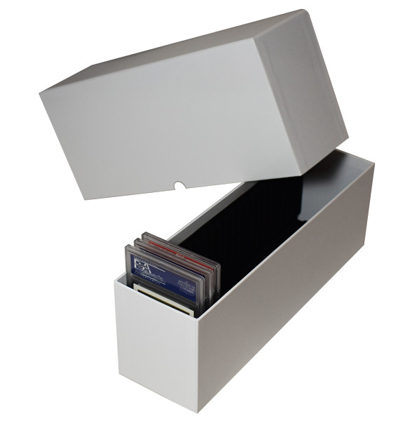 PSA Graded Card Slotted Storage Holder White Box Holds 25 Regular Slab Cards