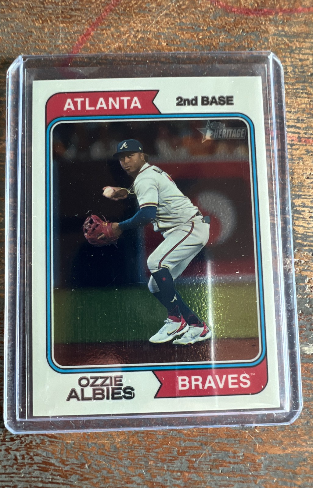 2023 Topps Heritage – Ozzie Albies #25 Chrome /999