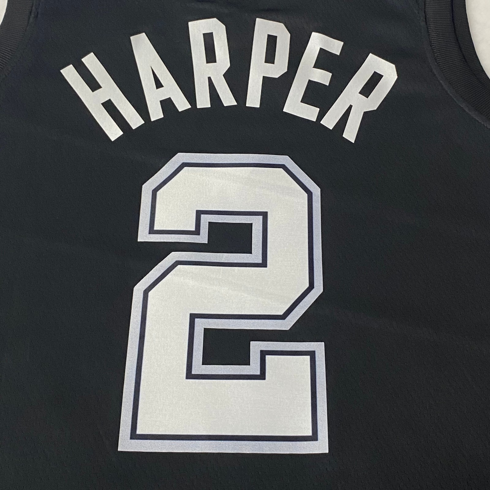 Dylan Harper #2 jersey. Heat-pressed. Men’s. Black fan jersey. Sizes S-2XL.