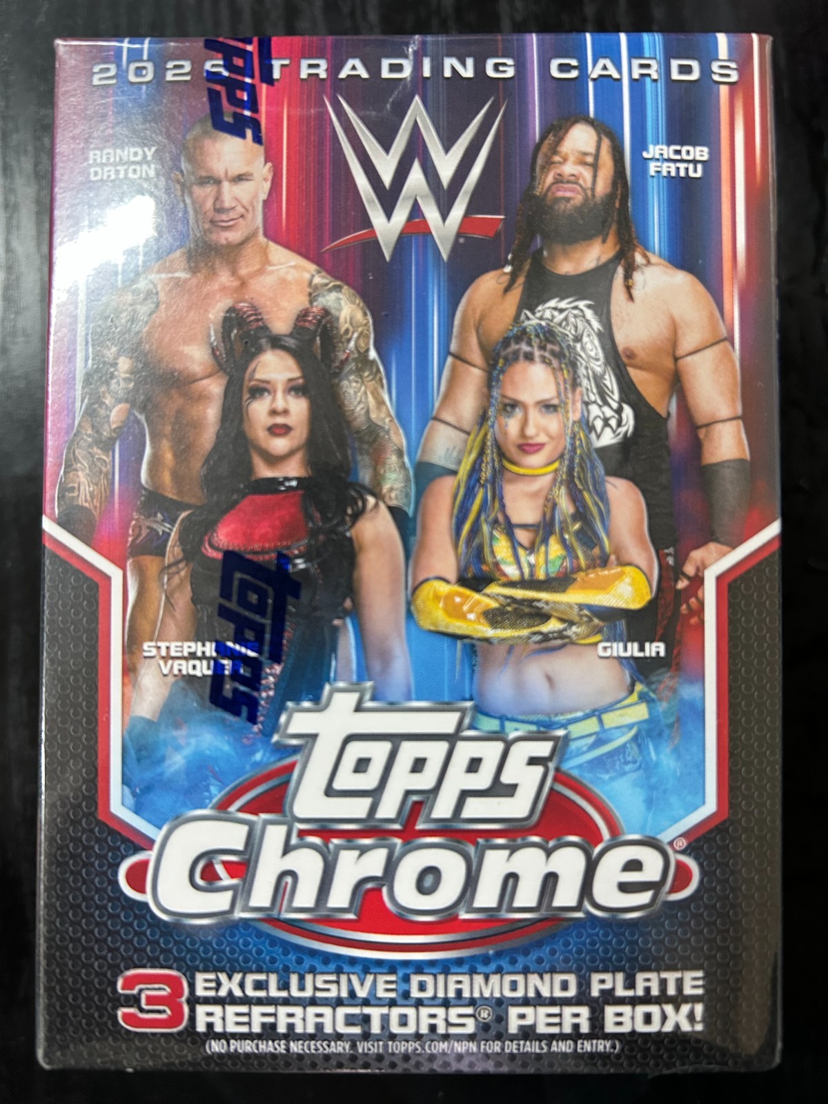 2026 Topps WWE Chrome Wrestling Trading Card Value Box NEW 🚚✅