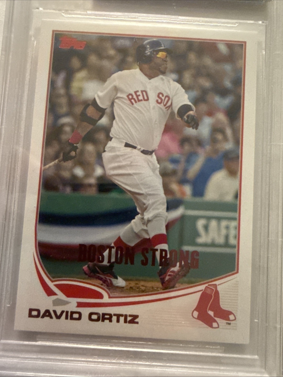 David Ortiz 2013 Topps Update Boston Strong Red Foil #17/50 BGS 9.5 Gem Mint WOW