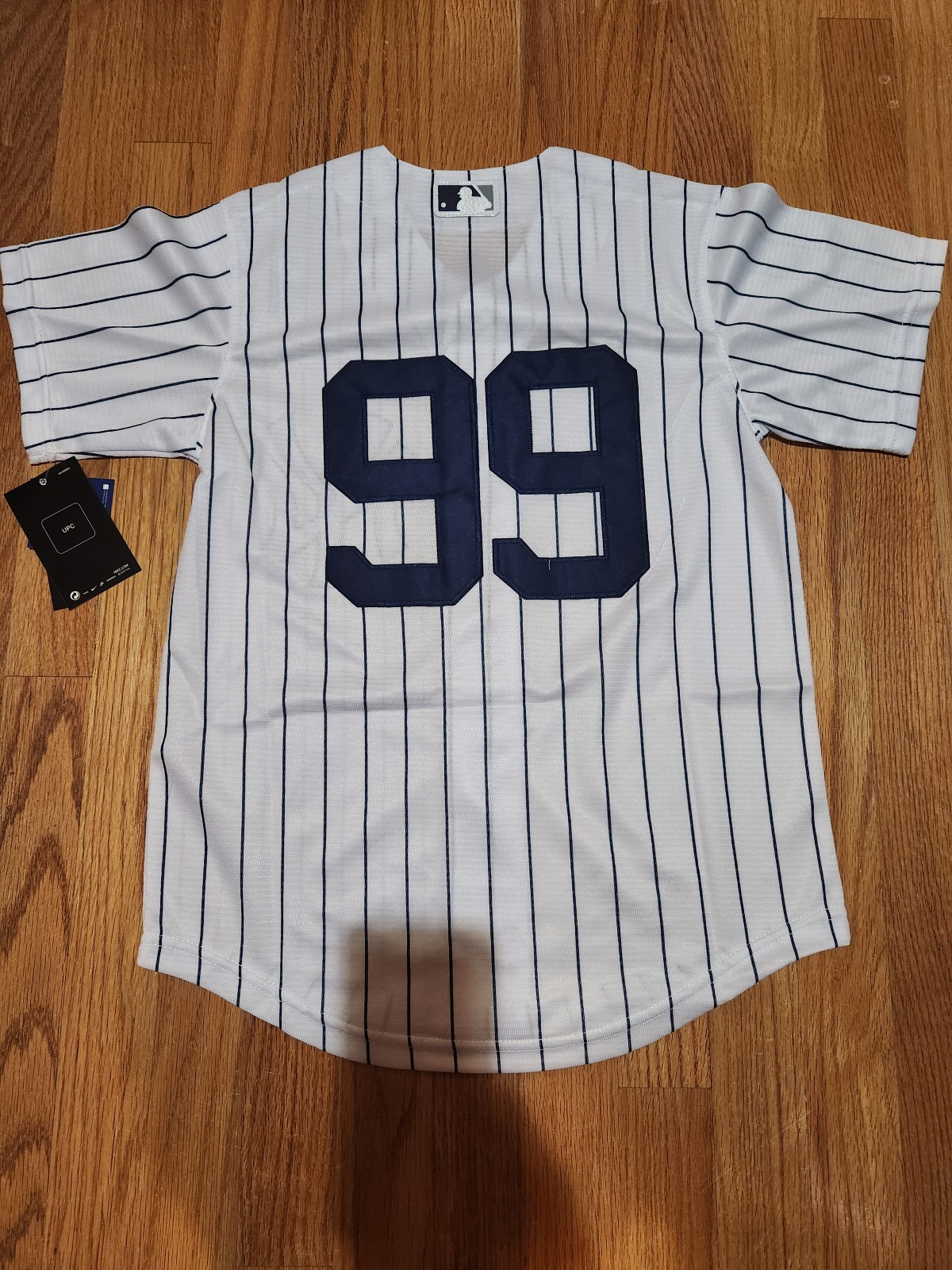 NWT youth customized jersey yankees @99 aaron judge S-XL white no name stitched