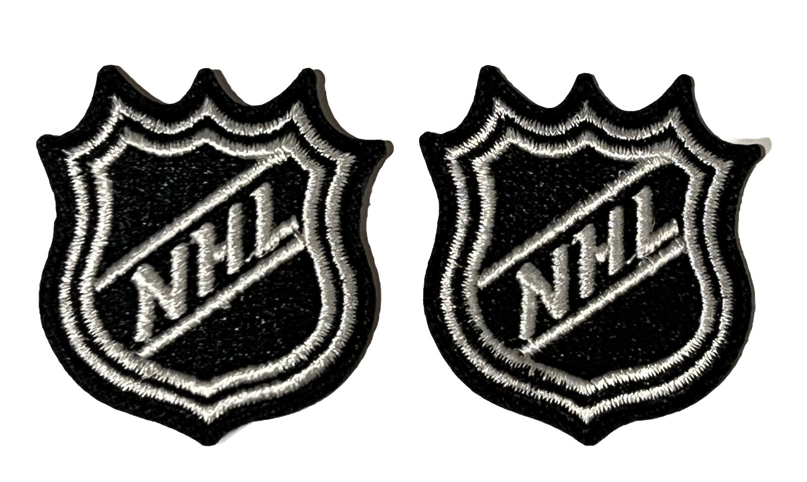 (2) NHL LOGO – NATIONAL HOCKEY LEAGUE – Embroidered Iron-On Patches