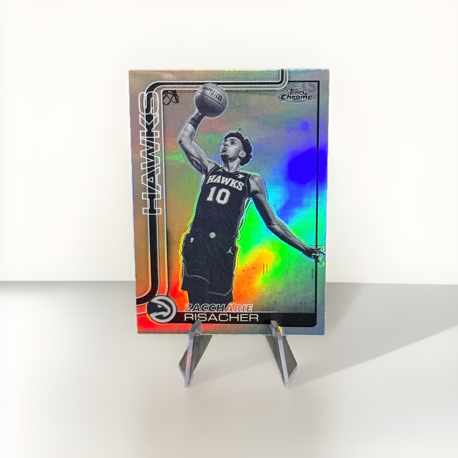 2025-26 Topps Chrome – Zaccharie Risacher #2 Negative Refractor