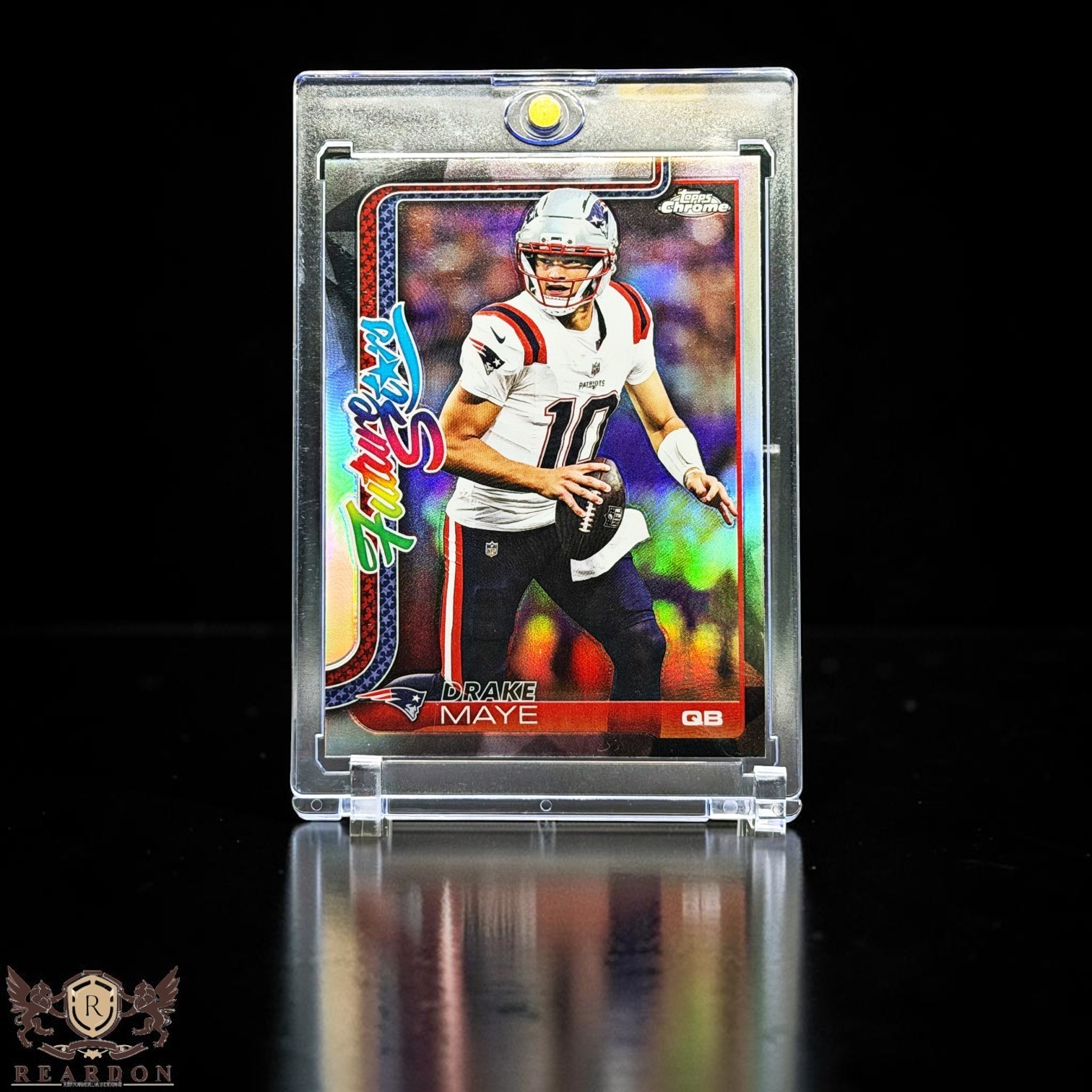Drake Maye RARE REFRACTOR ROOKIE RC TOPPS CHROME INVESTMENT CARD SSP PATRIOTS!!!