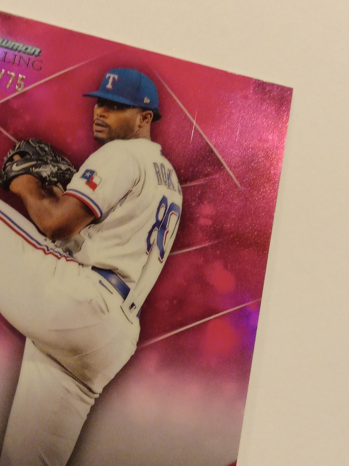 2023 Bowman Sterling – Prospects Kumar Rocker #BSP-52 Magenta Refractor /75 (RC)