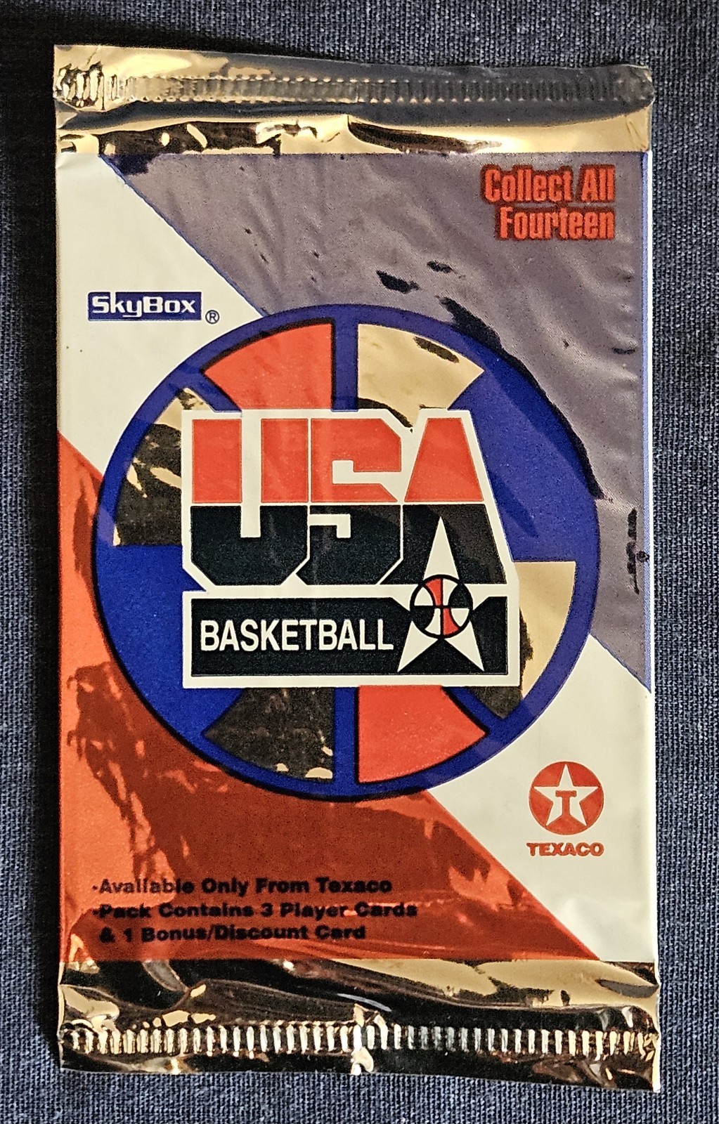 NBA Skybox 1996 Team USA Basketball Card Booster Pack Texaco Pack Sealed