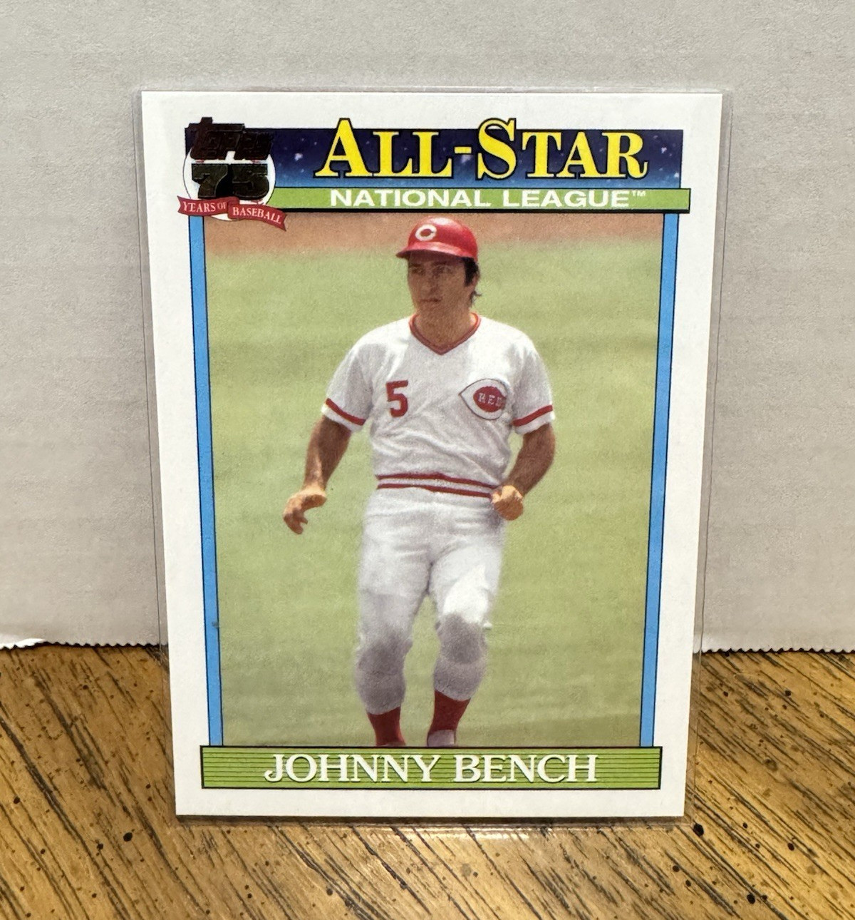 Topps 75 Years of Baseball Johnny Bench Reds 2026 NL Leaders Insert #47