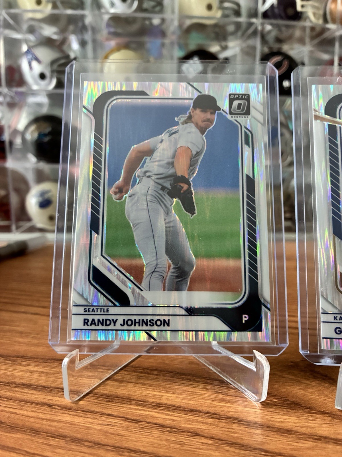 2026 Donruss Optic Shock Parallel – 2 Cards Of Randy Johnson And George Brett