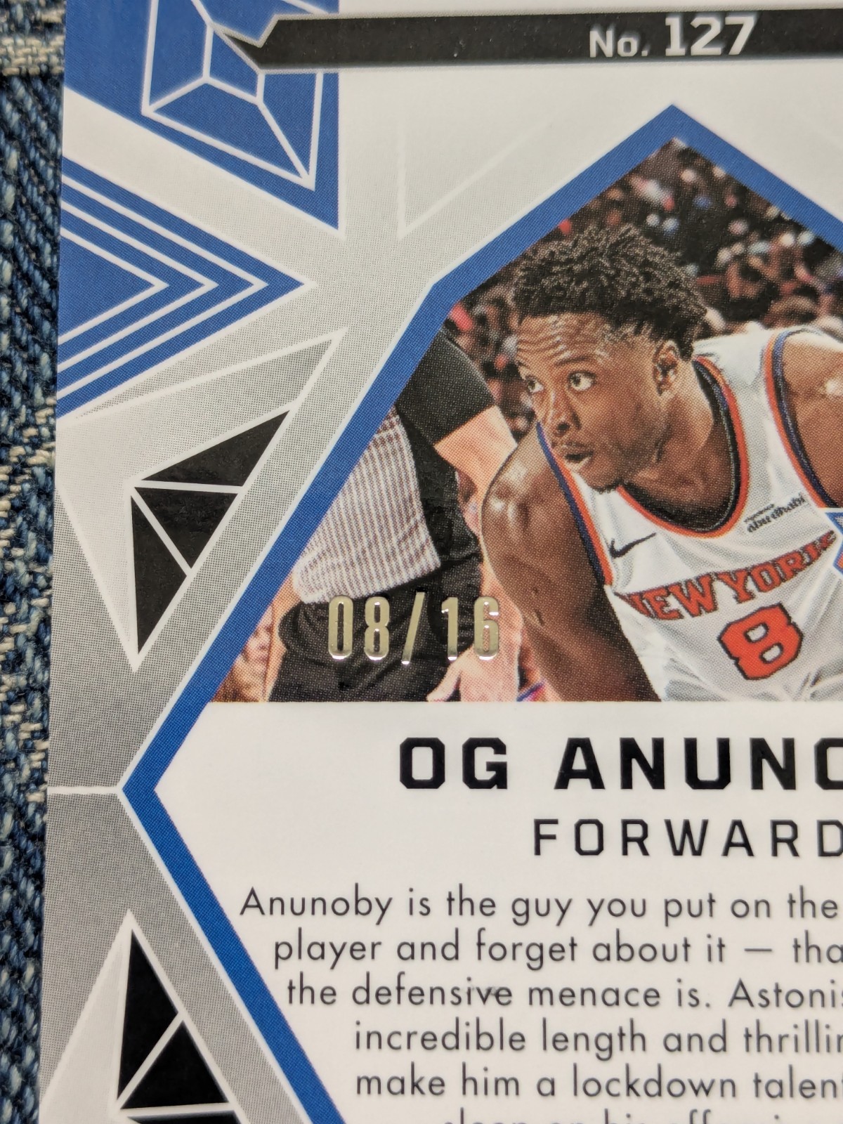 2024-25 Panini Obsidian OG Anunoby Electric Etch Martian FOTL 8/16 Jrsy# eBay1/1