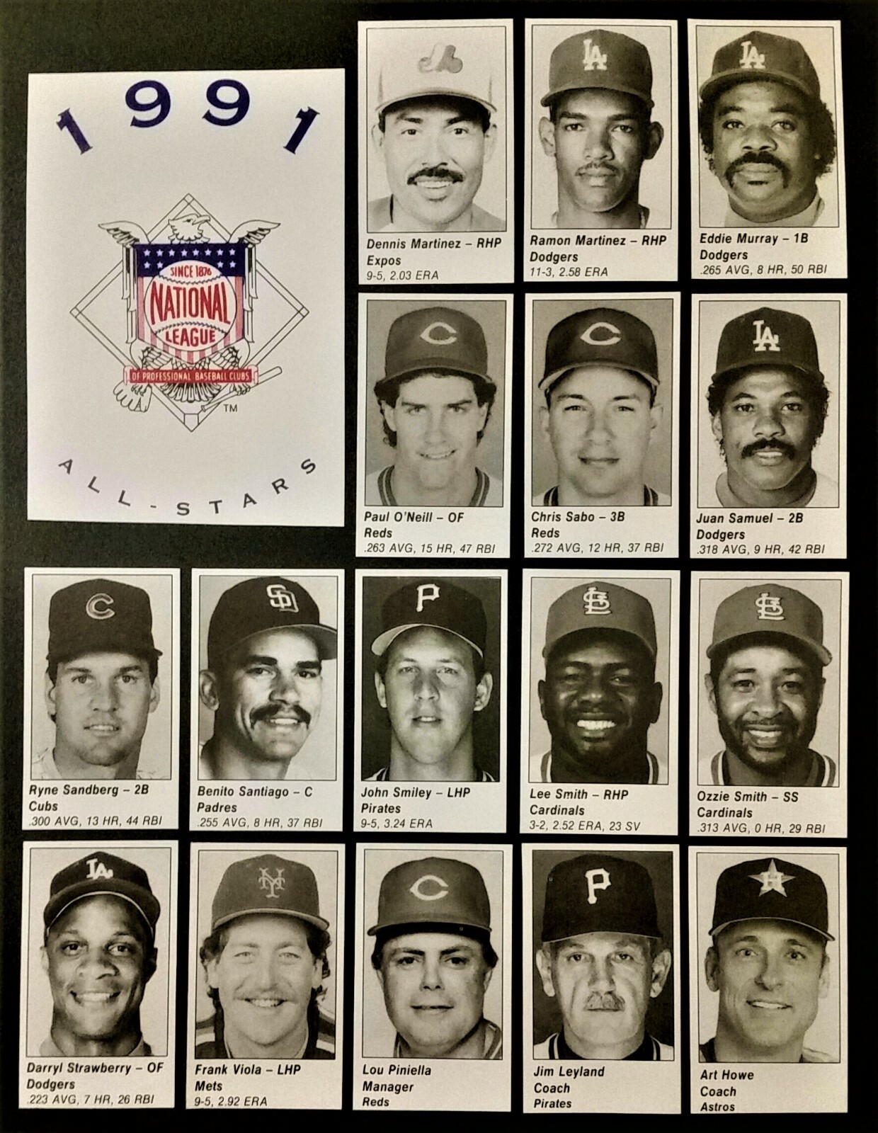 1989*1990*1991 MLB All-Star Game Program Inserts *You Pick* Centered Beauties!