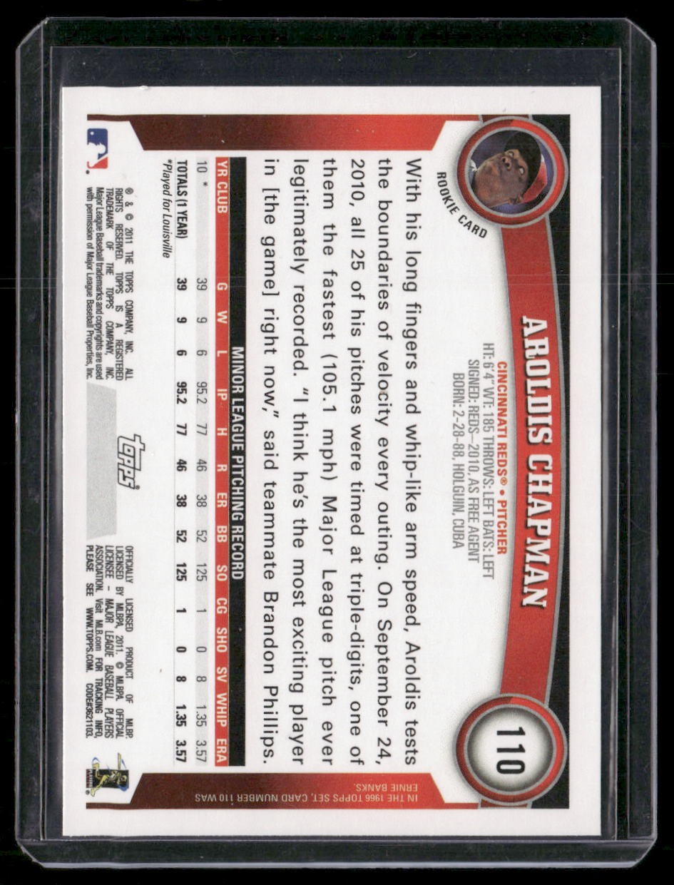 2011 Topps #110 Aroldis Chapman