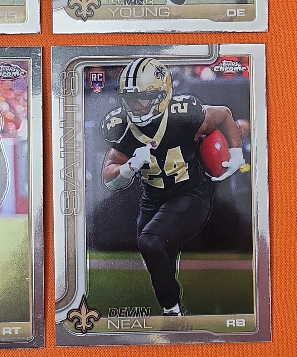 ⚫️⚜️⚫️ 2025 TOPPS CHROME NEW ORLEANS SAINTS COMPLETE BASE TEAM SET (13 CARD LOT)