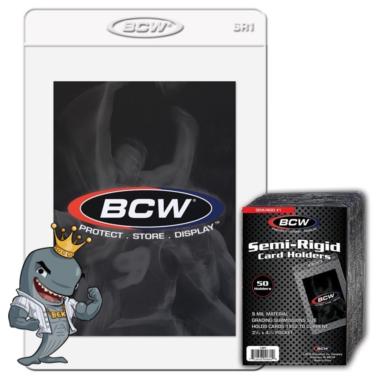 BCW Semi Rigid Card Holder #1 (Grading Submissions) (200Ct Box) FREE SHIP