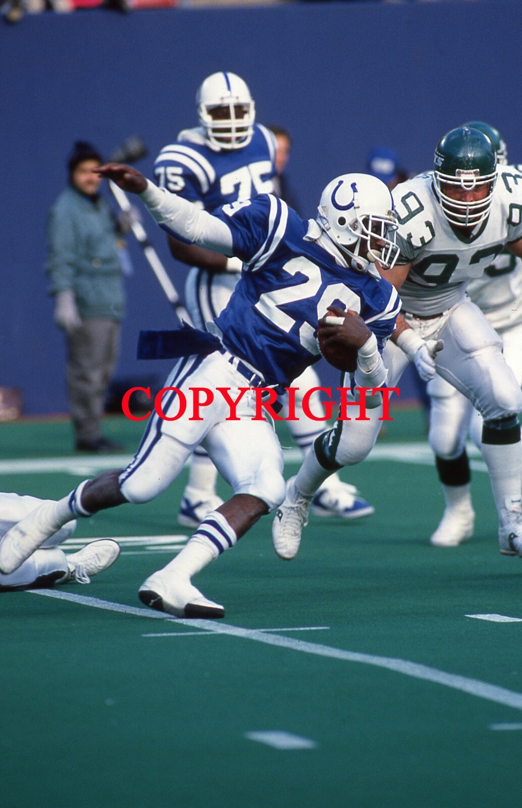 ERIC DICKERSON – INDIANAPOLIS COLTS – Vintage 35mm Football Slide 4.2a