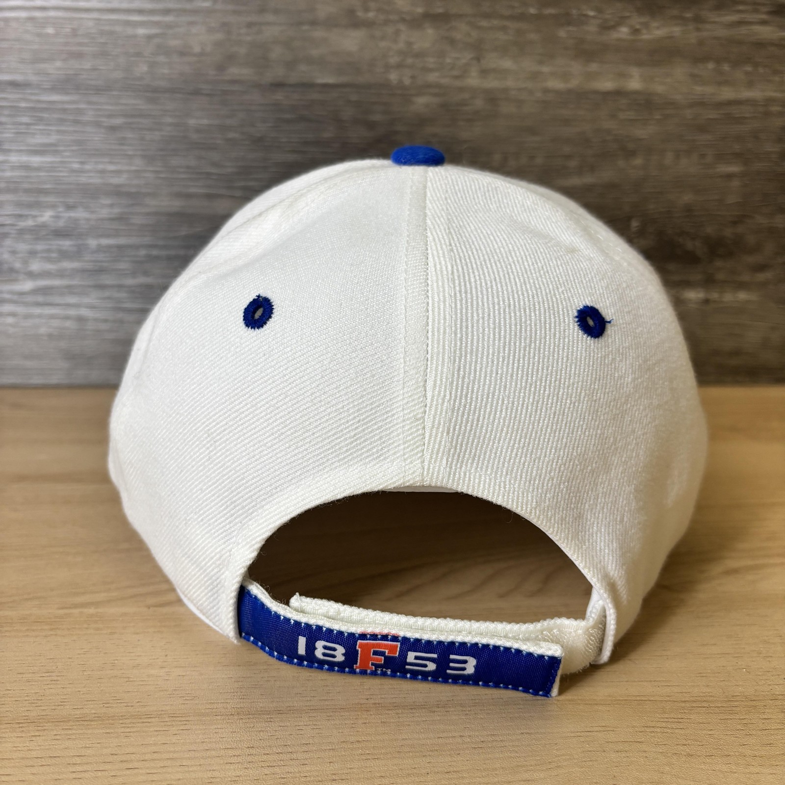 Florida Gators Hat Cap Strap Back White Blue NCAA College Football Mens