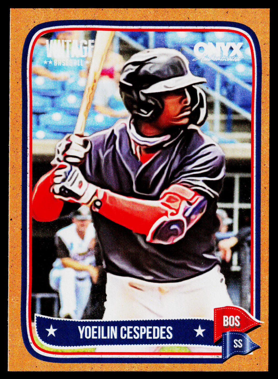 2024 Onyx Vintage #OVYOCE Yoeilin Cespedes Orange Bordered