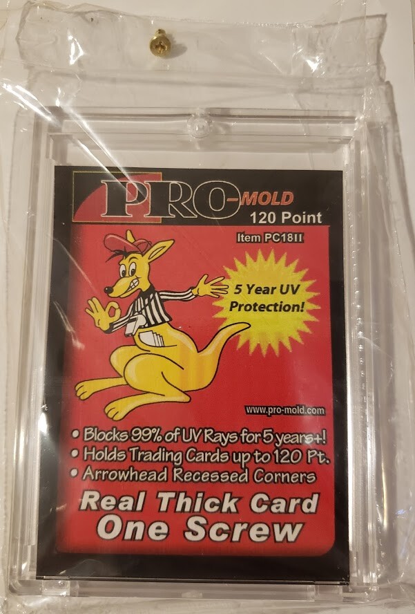 Pro-Mold Real Thick Trading Card 1-Screw Screwdown Holder 120pt Jersey Patch