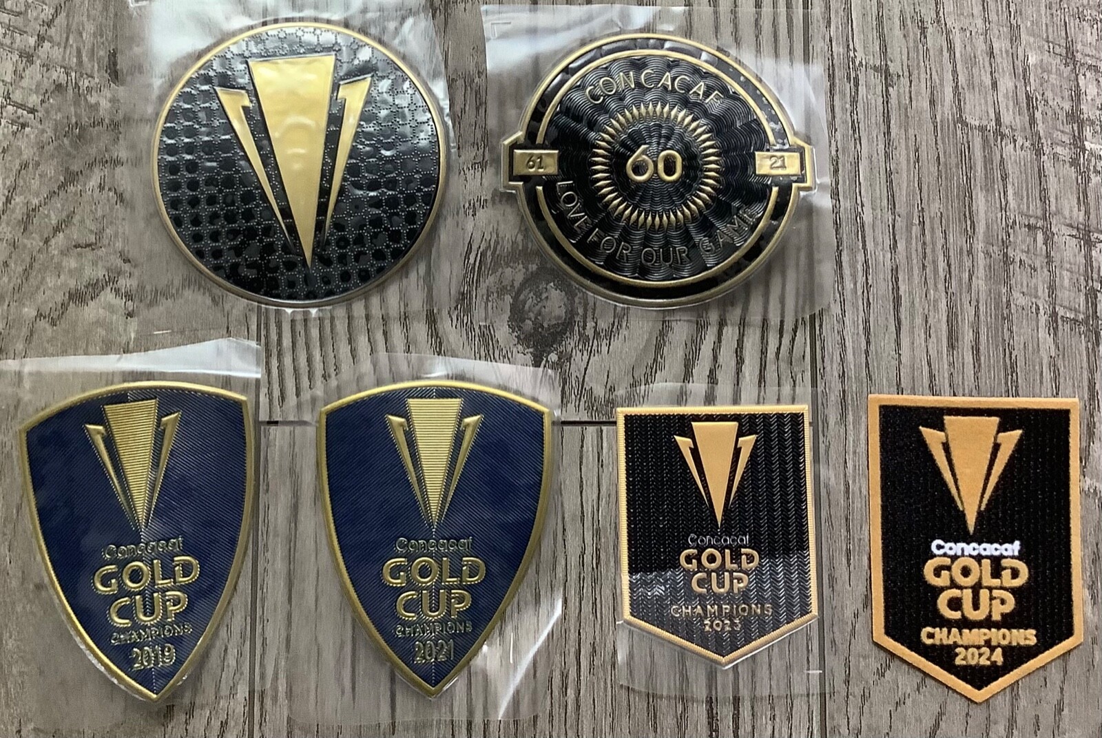 2019/2021/2023/2024 CONCACAF GOLD CUP PATCH SET COPA ORO MEXICO SET