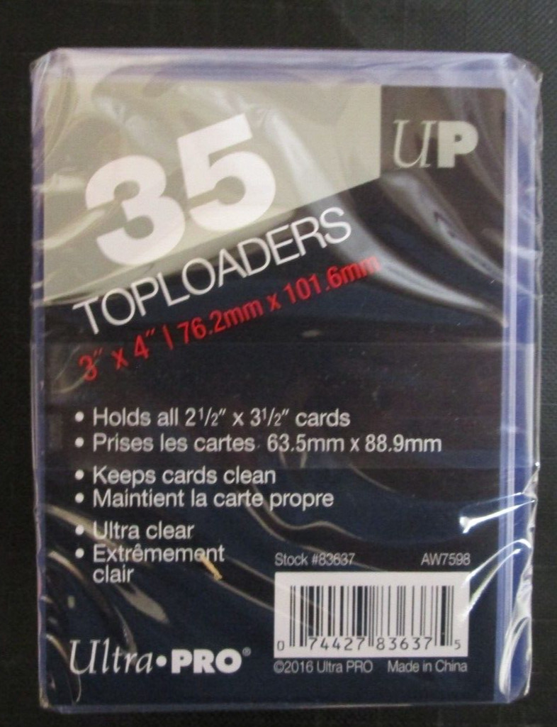 Ultra Pro 3×4 Regular TOP LOADERS 35pt 1 Pack of 35 for standard size cards