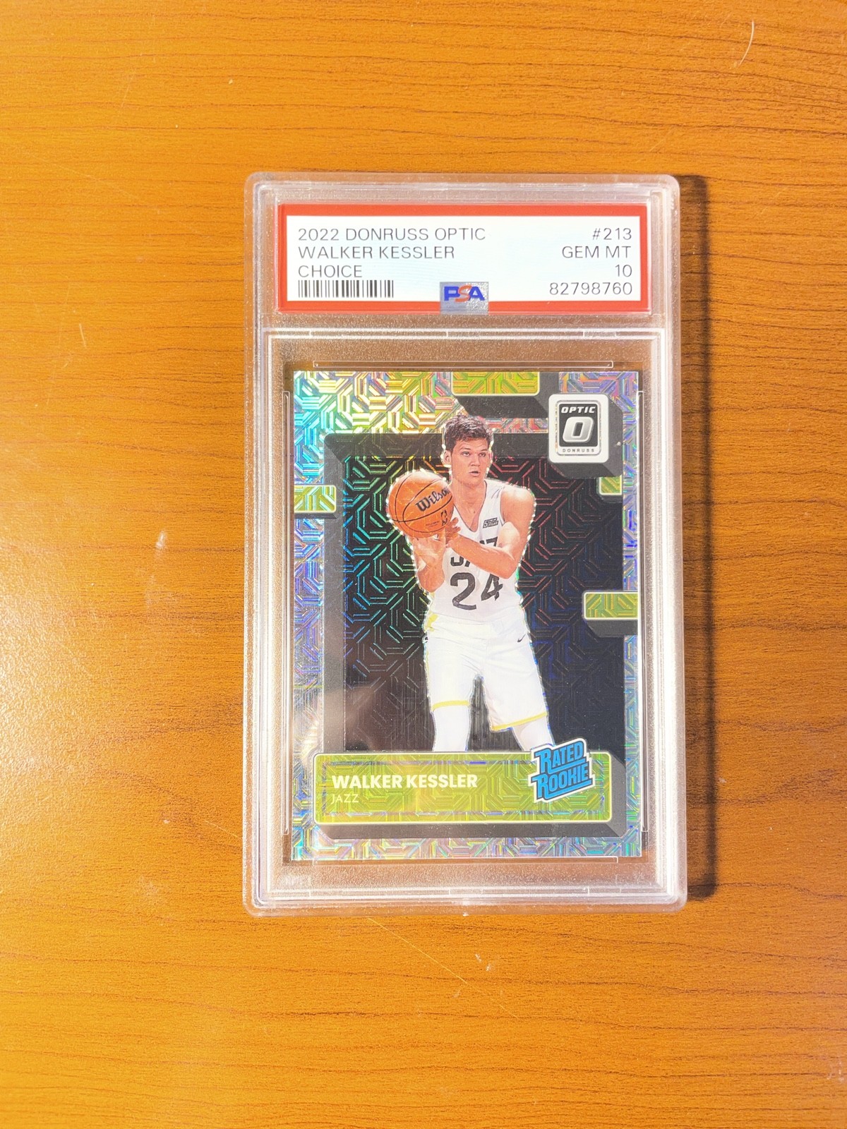 2022-23 Panini Donruss Optic – Rated Rookie Walker Kessler #213 Choice Prizm RC