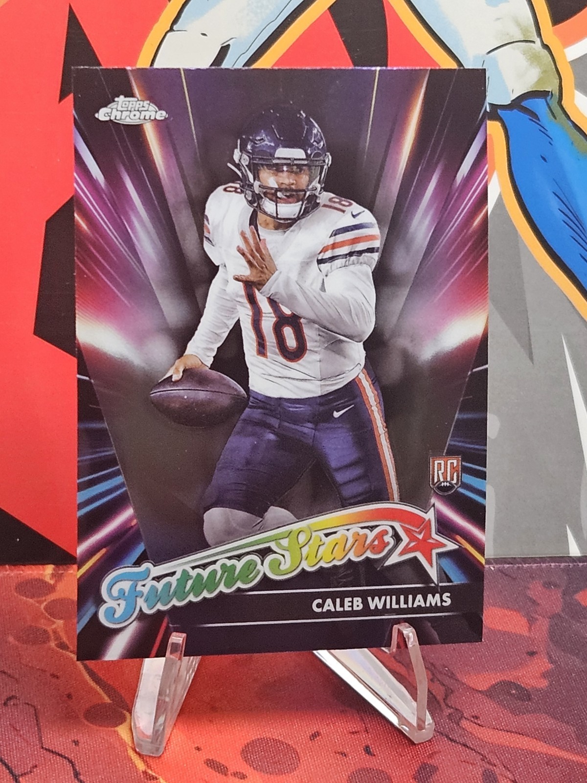 2024 Topps Chrome Caleb Williams Future Stars Chicago Bears (RC) FS-1