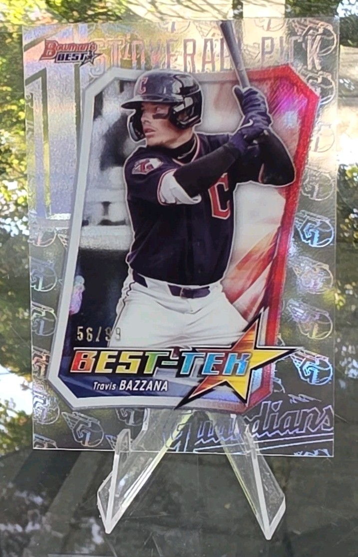 RARE! 🇳🇿✨️TRAVIS BAZZANA 2025 Bowman’s Best Acetate Best-Tek /99 SP Guardians