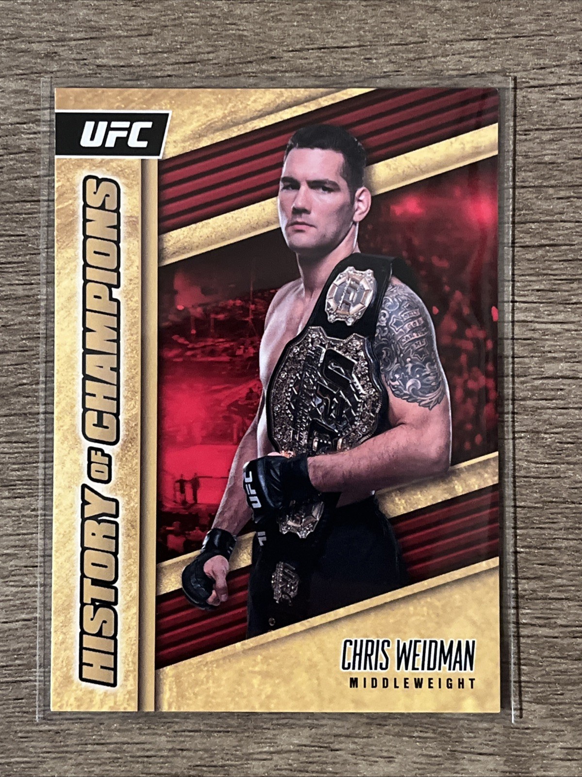 2021 Panini Instant UFC History of Champions Chris Weidman #1/325 HC-CW