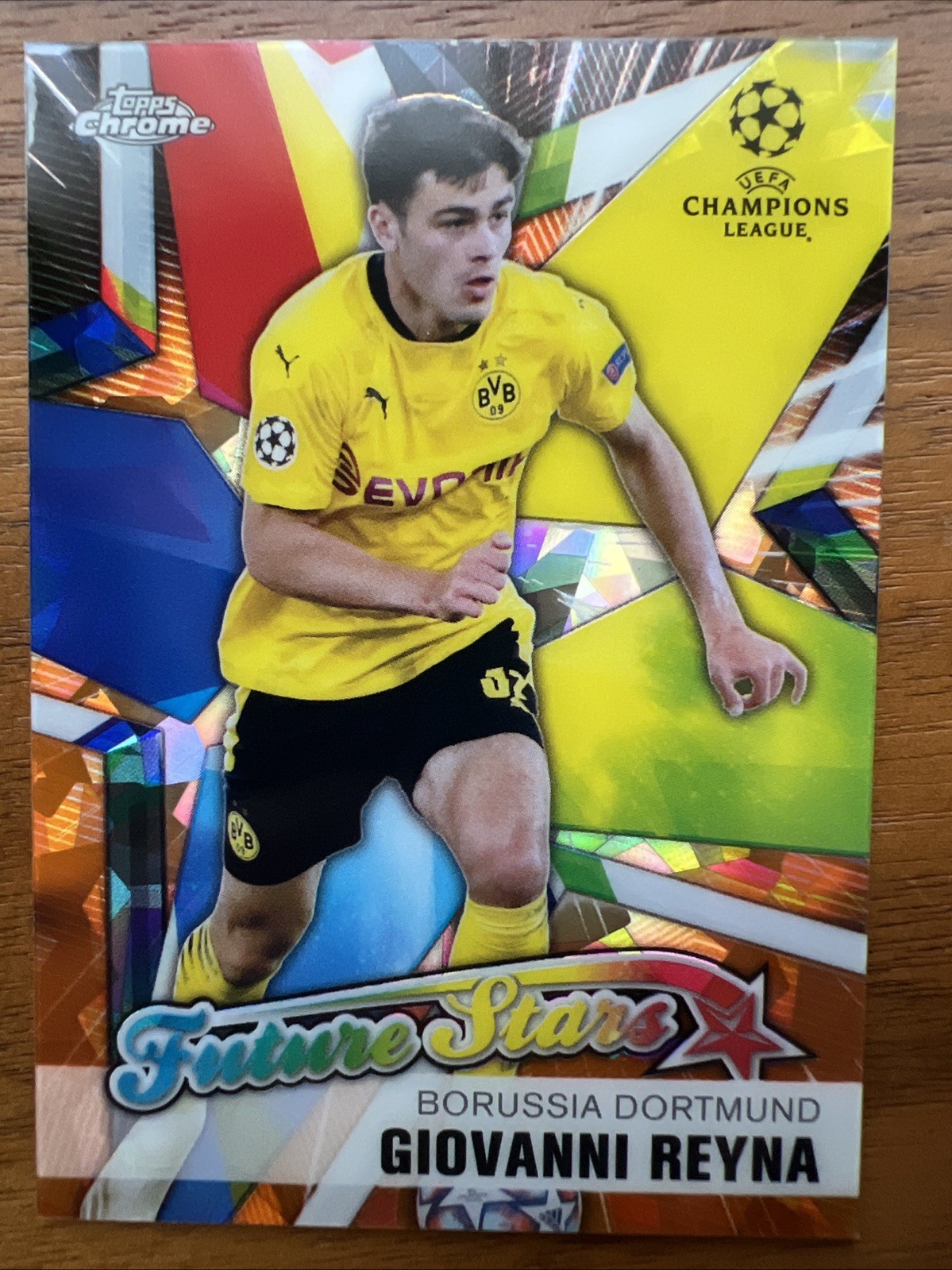2020-21 Topps Chrome UCL Sapphire Edition – Future Stars Gio Reyna Orange /50