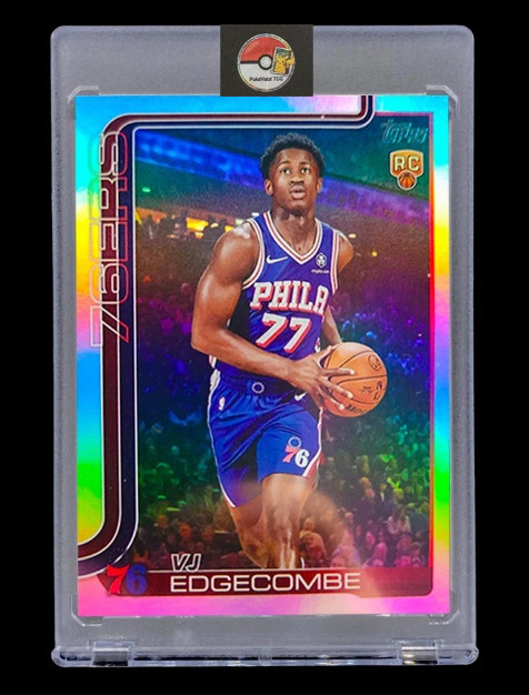 VJ EDGECOMBE ROOKIE SILVER PRIZM RAINBOW REFRACTOR RARE Holo Non Auto – 76ERS