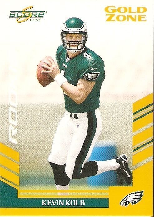 2007 SCORE GOLD ZONE KEVIN KOLB ROOKIE INSERT SERIAL #351/600 ARIZONA FREE SHIP