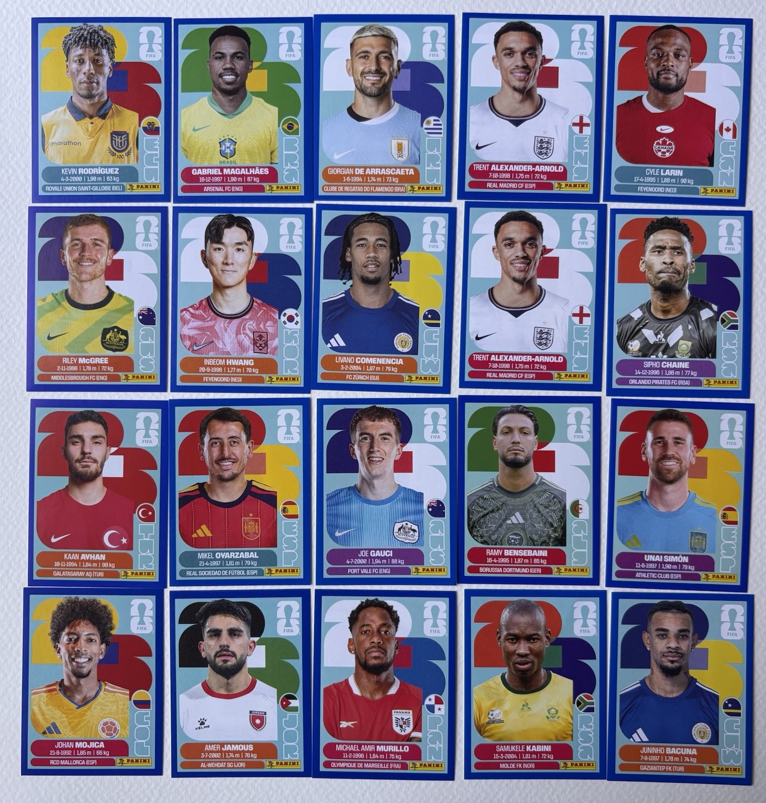 Panini FIFA World Cup 2026 BLUE Stickers Complete Your Set – Pick From List