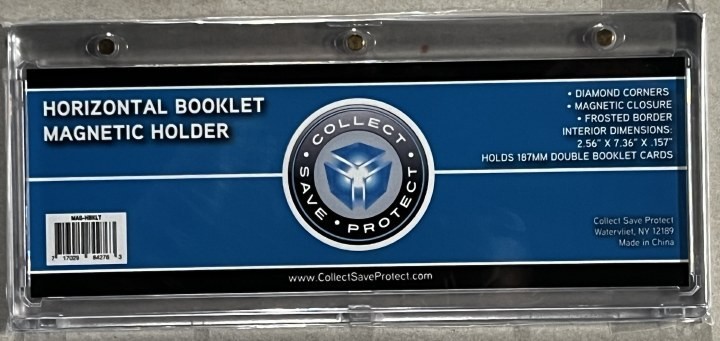 CSP Horizontal Double Booklet Magnetic Card Holder One Touch Protector 187 pt