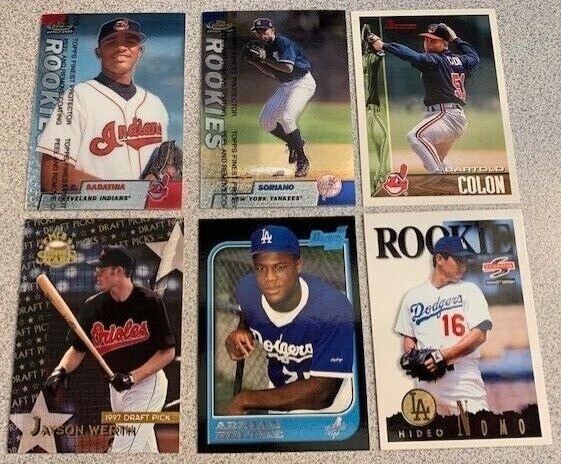 BASEBALL RCs – 1984 to 1999 Rookies Various Players/Sets – Free S/H – You Pick