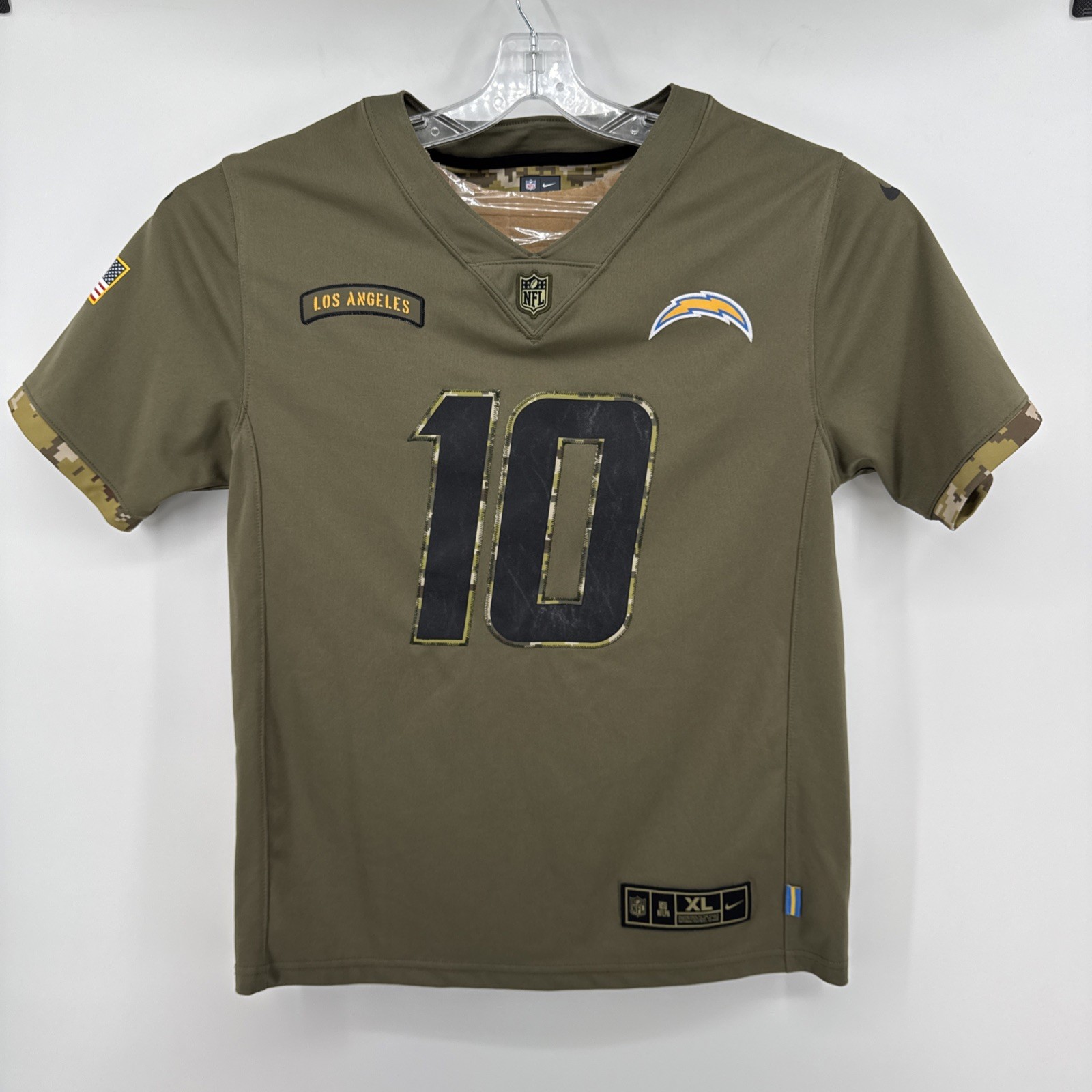 Nike Los Angeles Chargers Justin Herbert #10 Salute to Service Jersey Youth XL